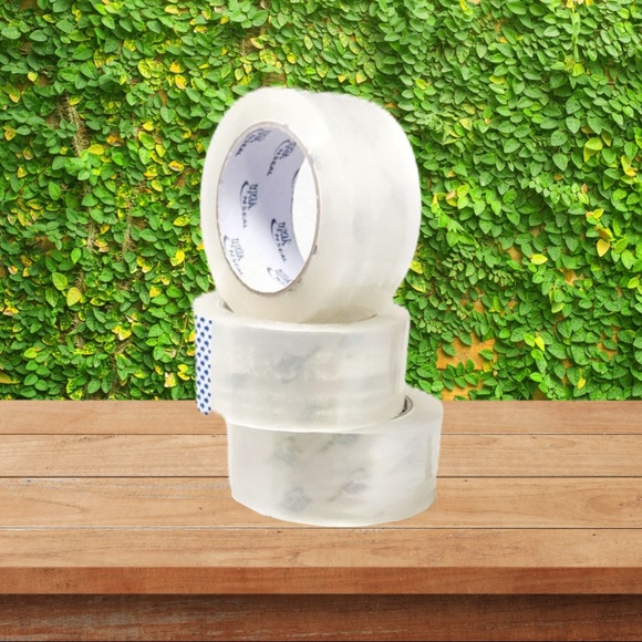 3 Clear Rolls 2" x 110 yards PRICE IS FIRM - Picture 2 of 2